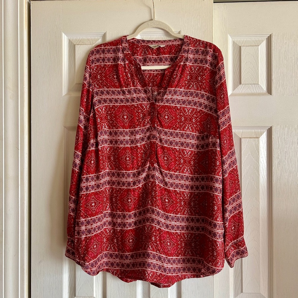 Lucky brand women’s boho blouse